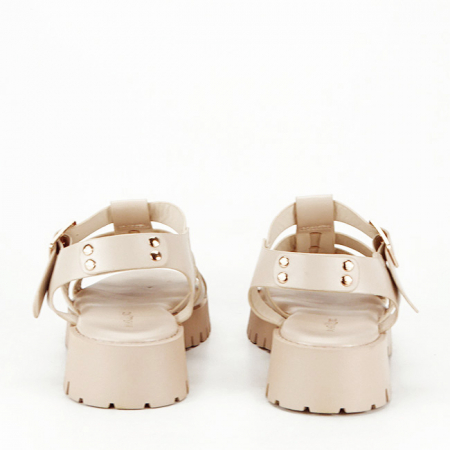 Sandale crem cu talpa groasa 5884 128 [3]