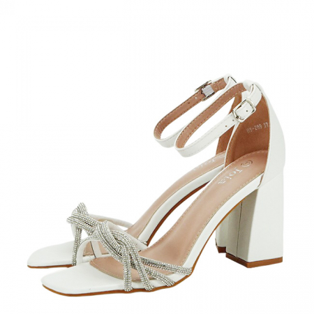 Noutati - Sandale elegante albe H8-289 125