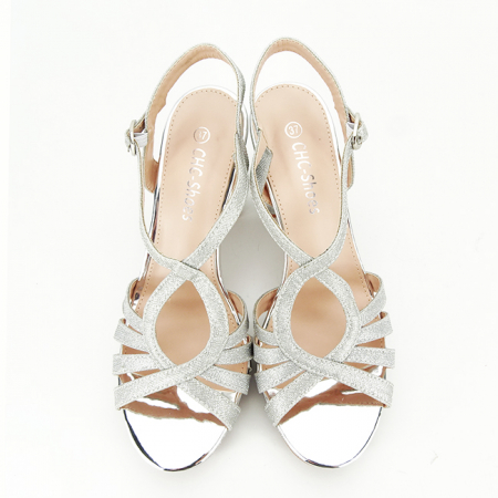 Sandale elegante argintii N22-872 127 [6]