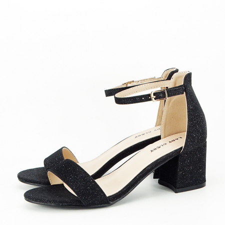 Sandale cu toc - Sandale elegante negre BL435 127