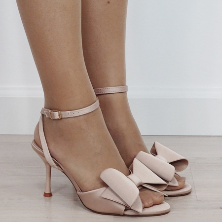 Sandale elegante nude cu fundita BCY9815 M12 [5]