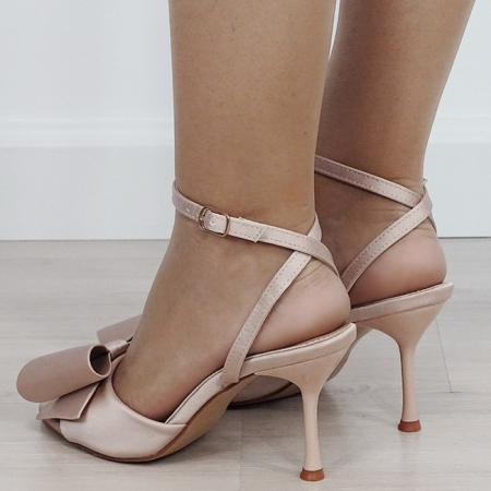 Sandale elegante nude cu fundita BCY9815 M12 [2]