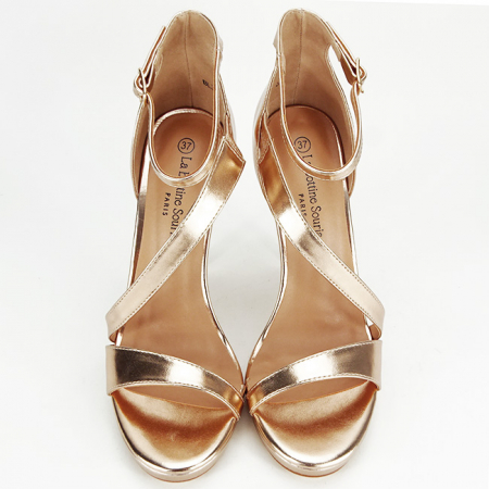 Sandale elegante roz auriu  BLJY1286 128 [4]