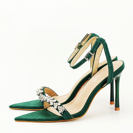 Sandale elegante verde inchis R-2 131 [0]