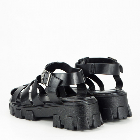 Sandale negre cu talpa groasa N75-5 130 [2]