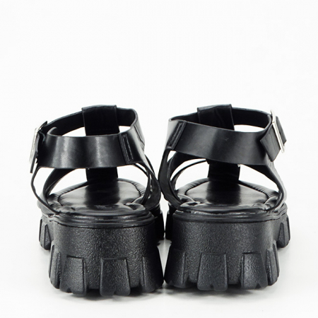 Sandale negre cu talpa groasa N75-5 130 [3]