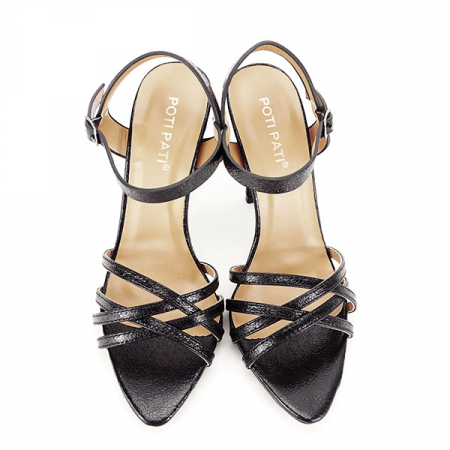 Sandale negre cu toc inalt VE165 130 [2]