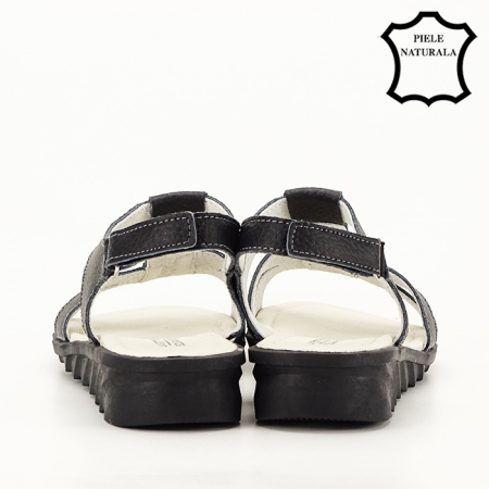 Sandale negre din piele naturala Silvia [4]