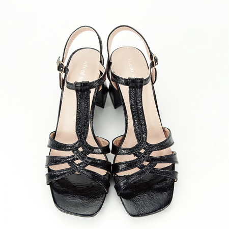 Sandale negre elegante cu toc gros 3219 130 [6]
