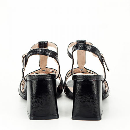 Sandale negre elegante cu toc gros 3219 130 [3]