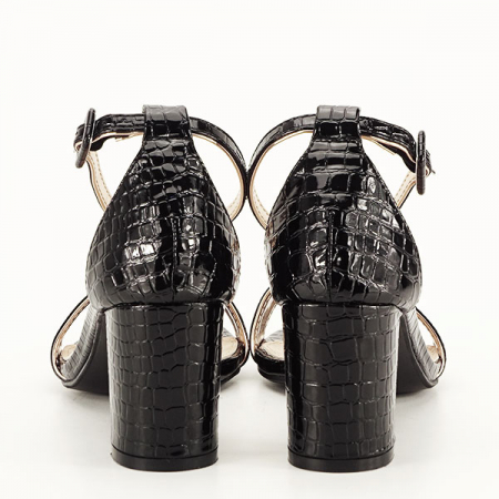 Sandale negre lacuite Sofia 128 [3]