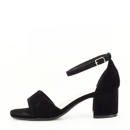 Sandale cu toc - Sandale negre office/elegant B2594 127