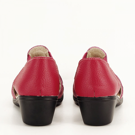 Sandale rosii din piele naturala Ozana [5]