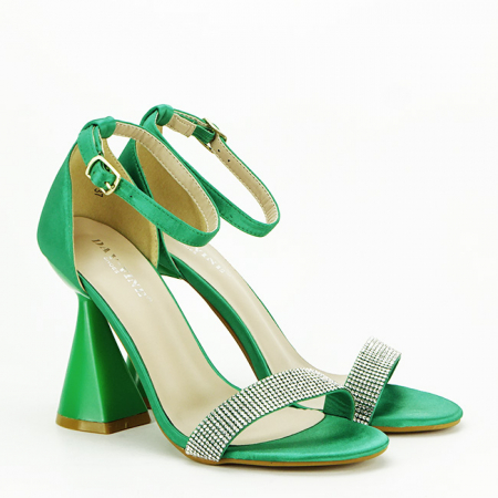 Sandale verzi elegante cu toc conic BD117 129 [3]