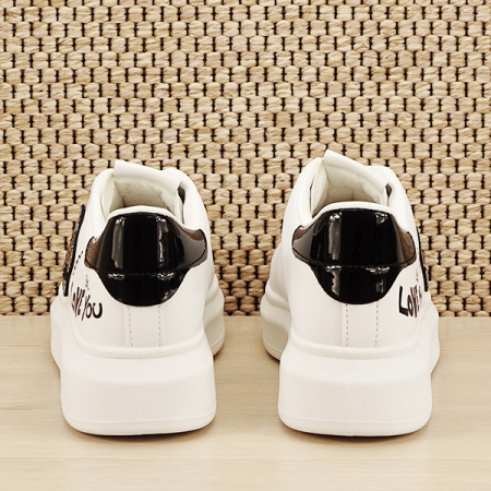 Sneakers alb cu brosa Mina [5]