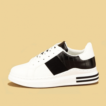 Sneakers alb cu negru Carise [0]