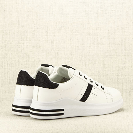 Sneakers alb cu negru Sonia 2 [5]