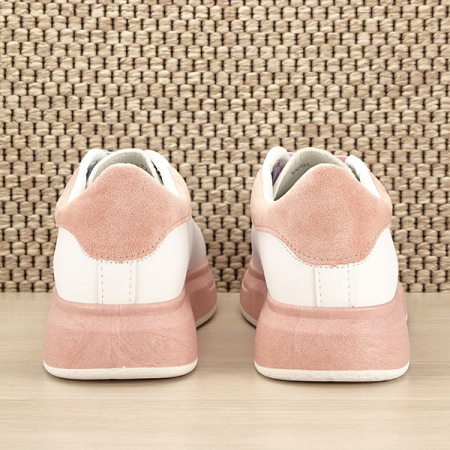 Sneakers alb cu roz Britney [5]