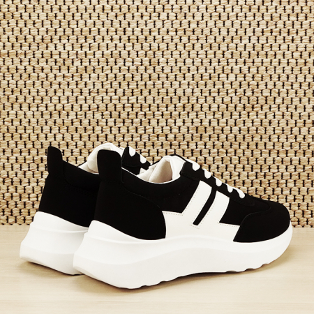 Sneakers alb/negru Calista [4]