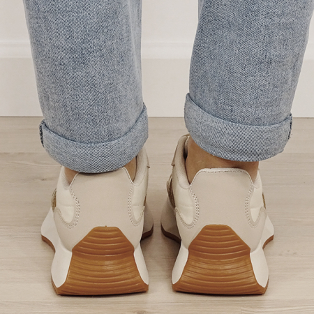 Sneakers bej cu talpa groasa 8917 M2 [3]