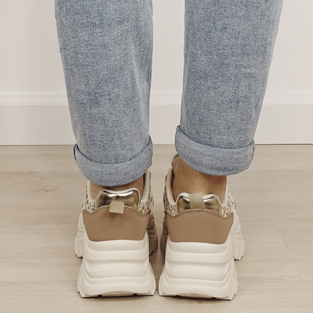 Sneakers bej cu talpa groasa DKB9201 M4 [3]