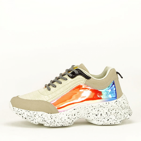 Pantofi - Sneakers bej Daiana