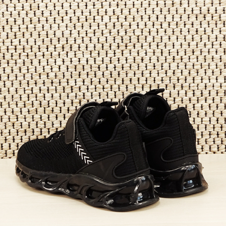 Sneakers copii cu leduri negru Kim [4]