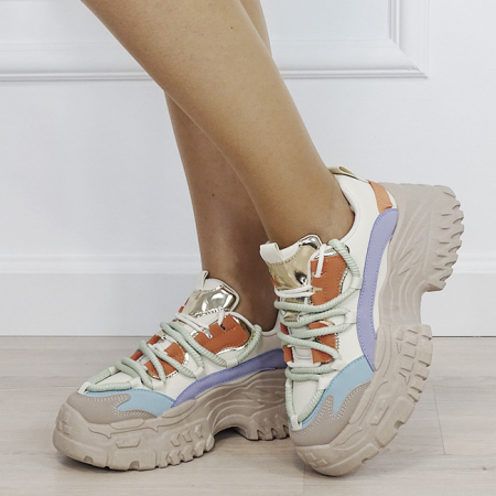 Sneakers dama multicolor cu platforma inalta 7576 M3 [1]