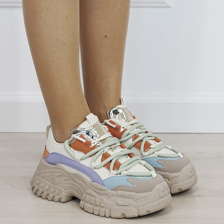 Sneakers dama multicolor cu platforma inalta 7576 M3 [5]
