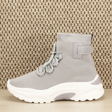 Pantofi sport si sneakers - Sneakers gri Sara M3