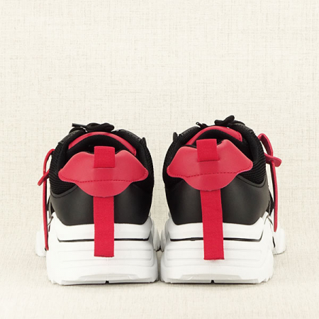 Sneakers negri cu rosu Ioana [6]