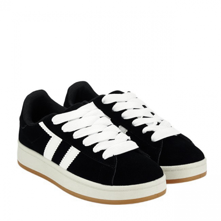 Sneakers negrii cu talpa groasa BM-1101 M2 [5]