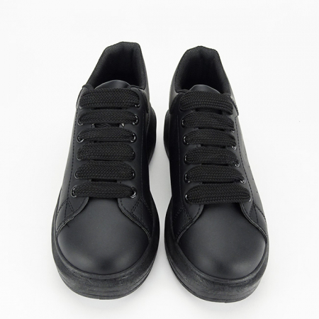 Sneakers negrii cu talpa groasa M-8826 M2 [5]
