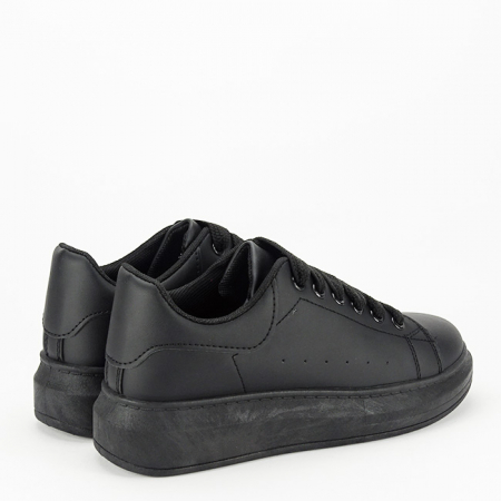Sneakers negrii cu talpa groasa M-8826 M2 [3]