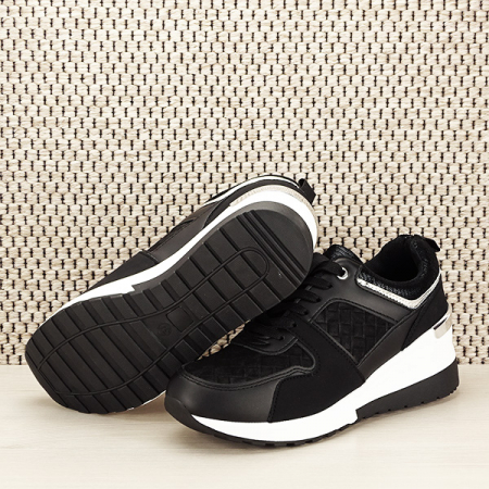 Sneakers negru High-Top Crina [7]