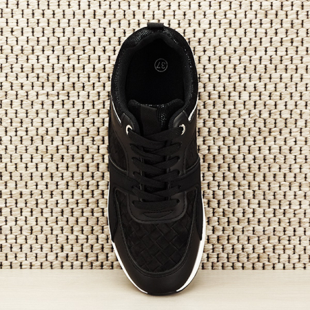 Sneakers negru High-Top Crina [6]