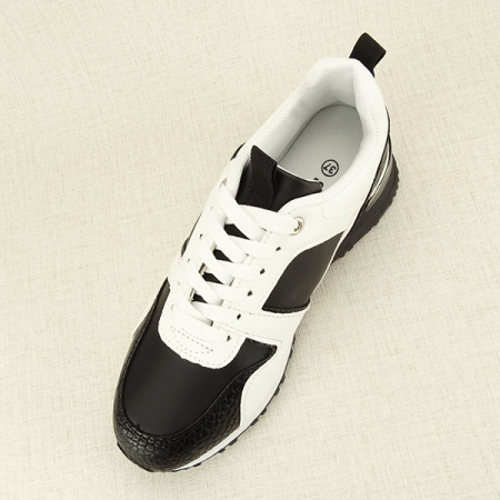 Sneakers alb cu negru Crista [1]