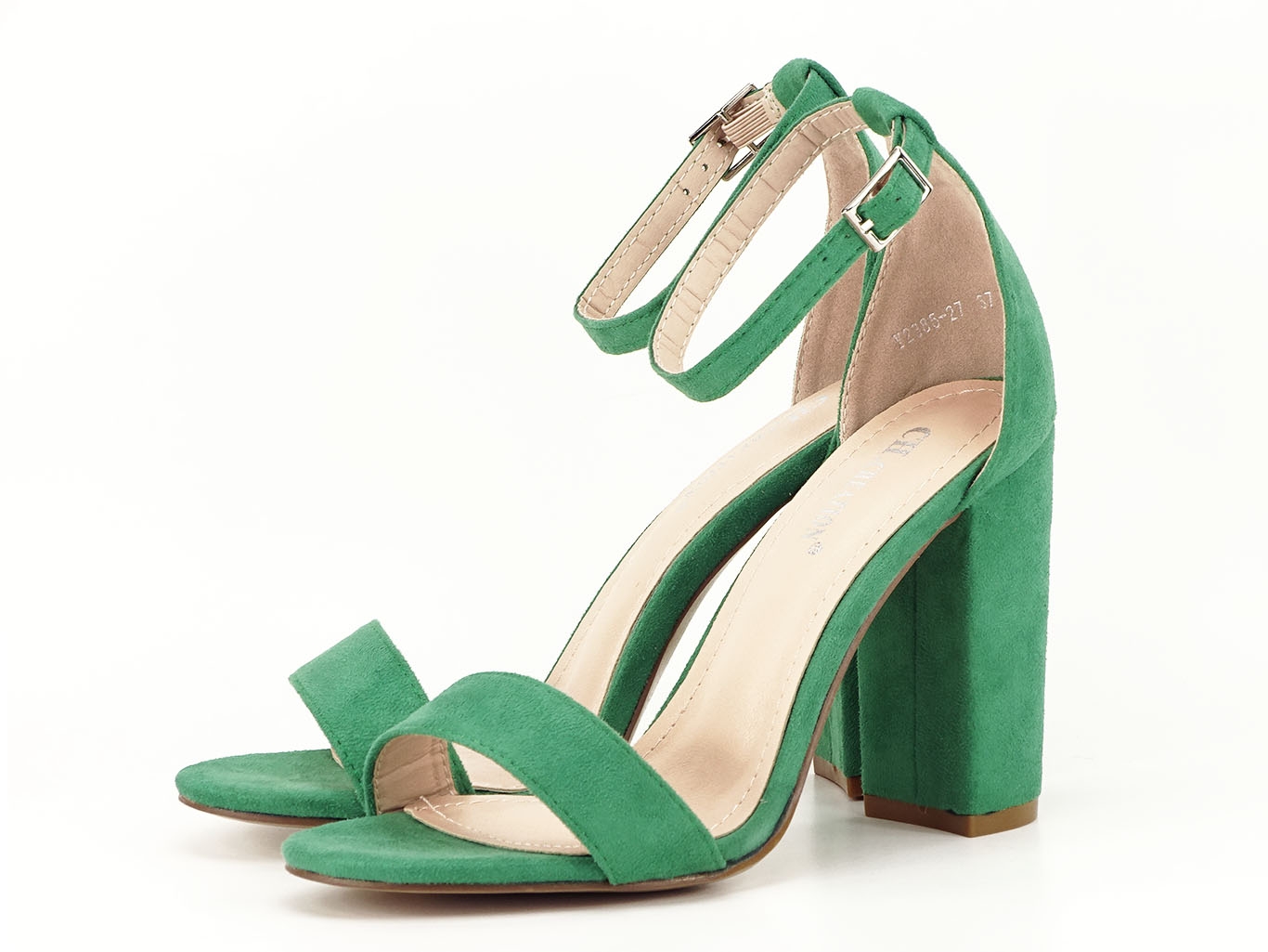 Sandale verzi elegante Y2385-27 132 Verde, 39
