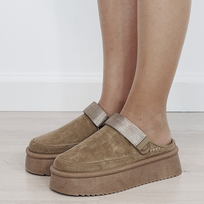 Papuci kaki tip saboti cu bareta convertibila ajustabila RU-17 M6 Kaki, 37, 37 EU