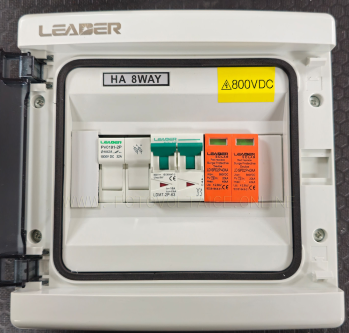 Tablou Fotovoltaic DC LEADER 1 String MCCB SPD 800VDC IP65 Precablat [3]