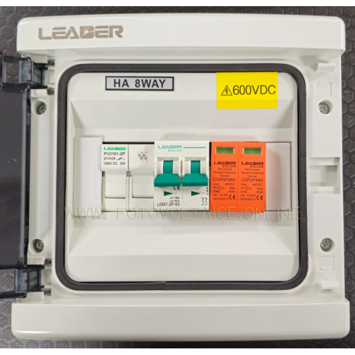 Tablou Fotovoltaic DC Leader MCCB + SPD 600VDC IP65 1 String [2]