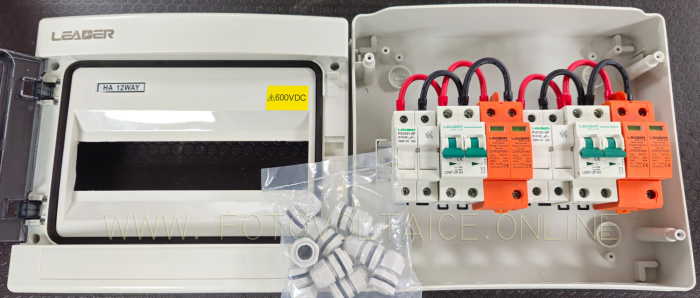 Tablou Fotovoltaic LEADER 2 Stringuri DC SPD 600V MCCB IP65 Preecablat [4]