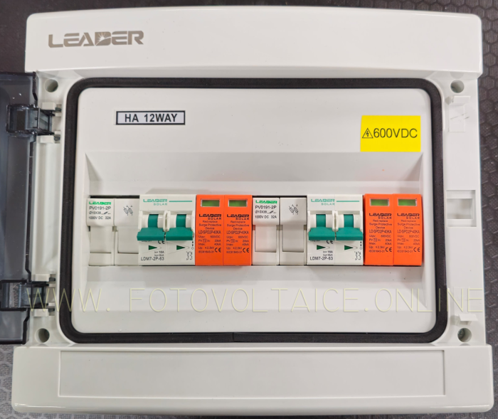 Tablou Fotovoltaic LEADER 2 Stringuri DC SPD 600V MCCB IP65 Preecablat [3]