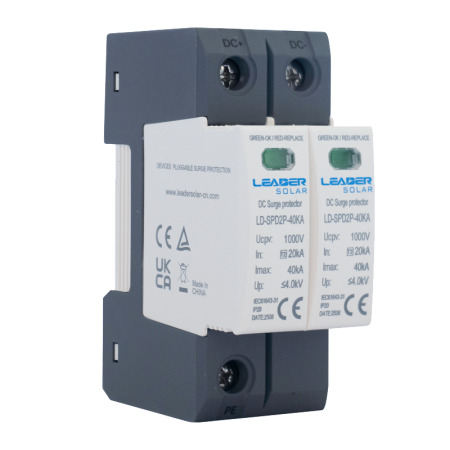 Descărcător de supratensiune DC 2P 1000V 40kA SPD Leader LD-SPD2P-40kA [1]