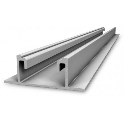 Accesorii - Șină montaj K2-Systems SpeedRail 22, 2.25 m BasicRail, aluminiu anodizat