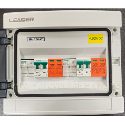 Tablouri electrice & Protectii - Tablou Fotovoltaic DC LEADER 2 Șiruri MCCB SPD 800VDC IP65 Precablat