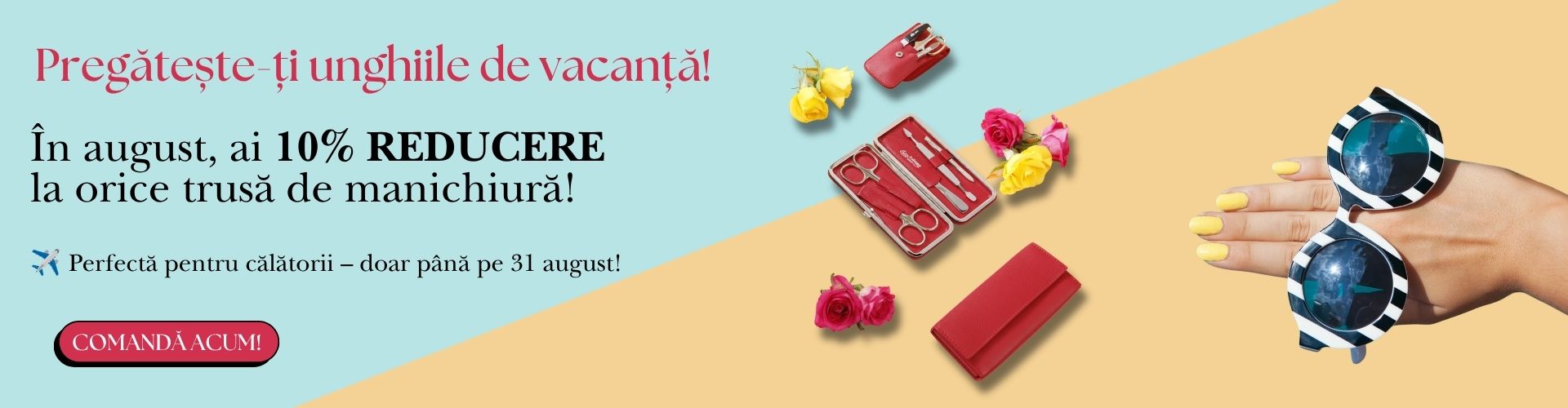 Promoție august Solingen.ro 10% reducere la orice trusă de manichiură, până pe 31 august