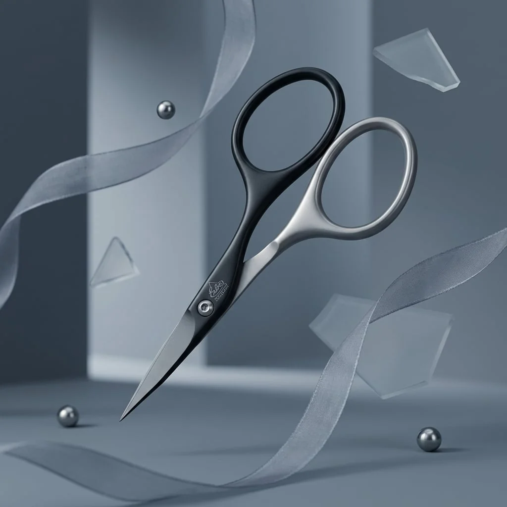 forfecuță-unghii-cuticule-oțel-inoxidabil-titan-erbe-solingen-negru-argintiu