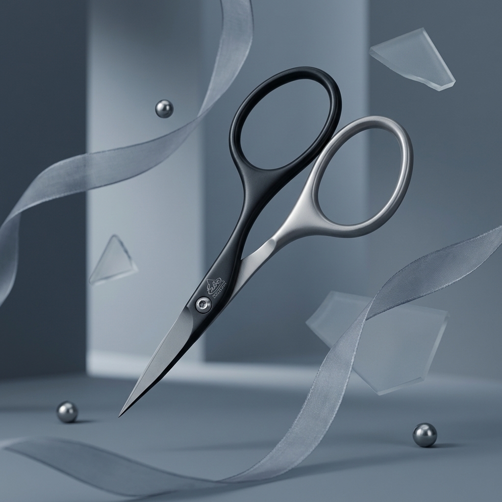 forfecuță-unghii-cuticule-oțel-inoxidabil-titan-erbe-solingen-negru-argintiu