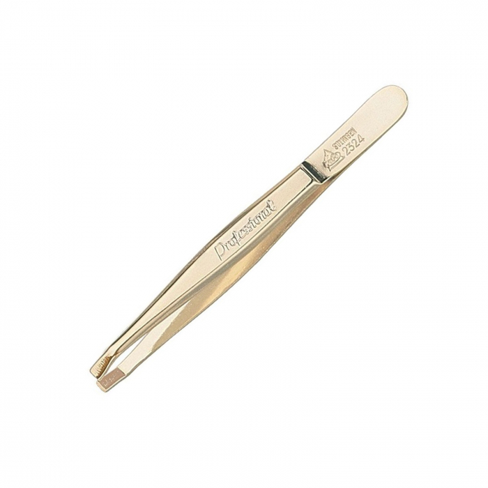 Pensetă profesională, 9 cm din oțel inoxidabil aurit [2]